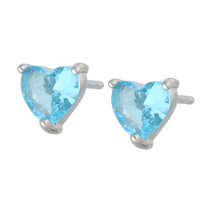 Изображение Серебряные серьги с цирконами