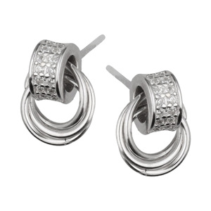 Изображение Серебряные серьги с цирконами