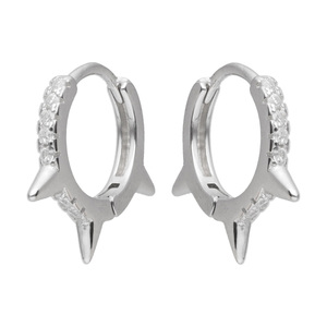 Изображение Серебряные серьги с цирконами