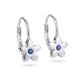 Изображение Серебряные серьги с цирконами