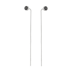 Изображение Серебряные серьги с цирконами