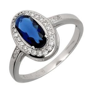 Paveikslėlis Sidabrinis žiedas su cirkoniais