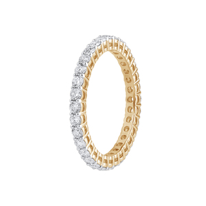 Paveikslėlis Geltono aukso žiedas su LAB deimantais