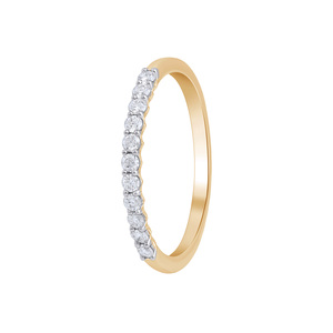 Paveikslėlis Geltono aukso žiedas su LAB deimantais