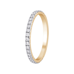 Paveikslėlis Geltono aukso žiedas su LAB deimantais