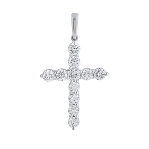 Paveikslėlis Balto aukso kryželis su LAB deimantais