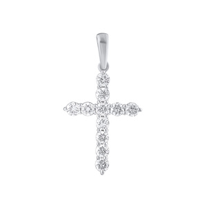 Paveikslėlis Balto aukso kryželis su LAB deimantais