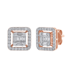 Paveikslėlis Auksiniai auskarai su briliantais