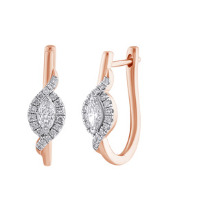 Изображение Золотые серьги с бриллиантами