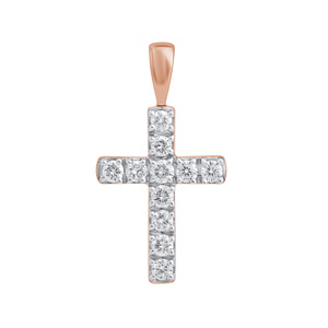 Paveikslėlis Auksinis kryželis su briliantais