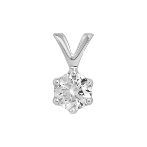 Paveikslėlis Balto aukso pakabukas su briliantu